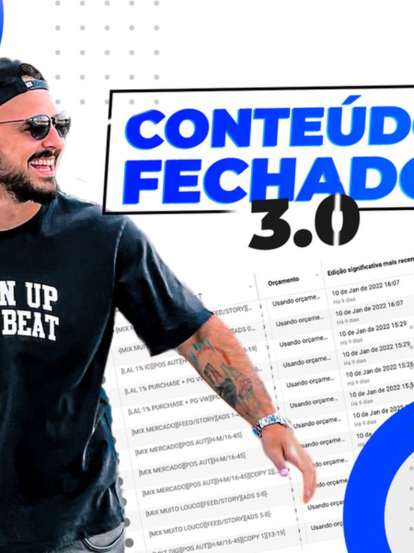 Capa do curso Conteúdo Fechado 3.0 @paidotrafego - Lucas Viana