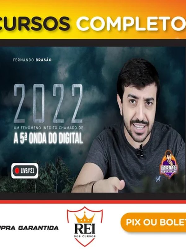 Capa do curso 5ª Onda do Digital - Fernando Brasão